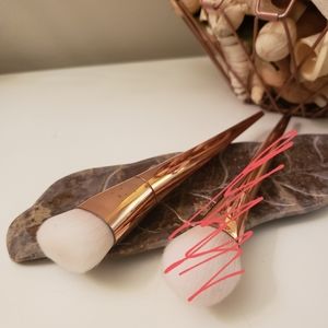 Real Techniques rose gold metal brush set